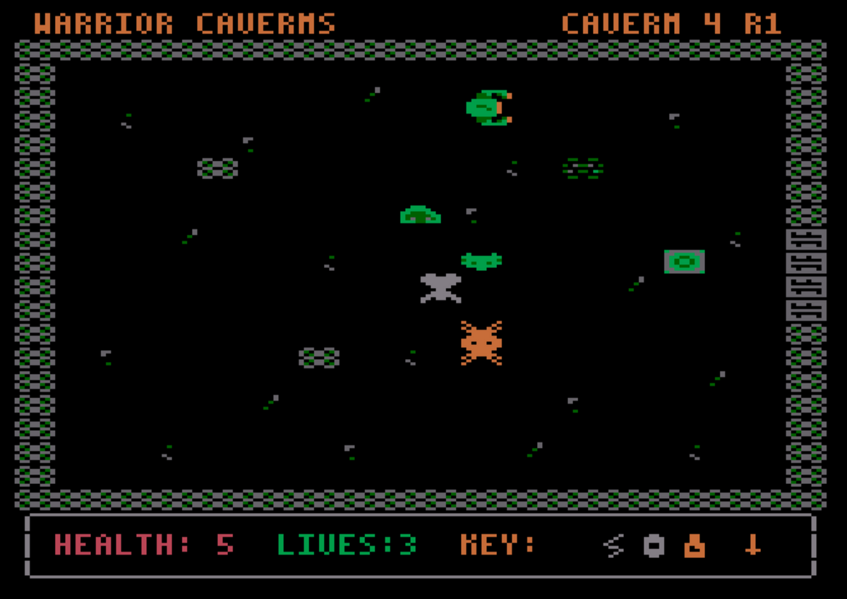 Warrior Caverns – Atari 8-Bit Digital Edition
