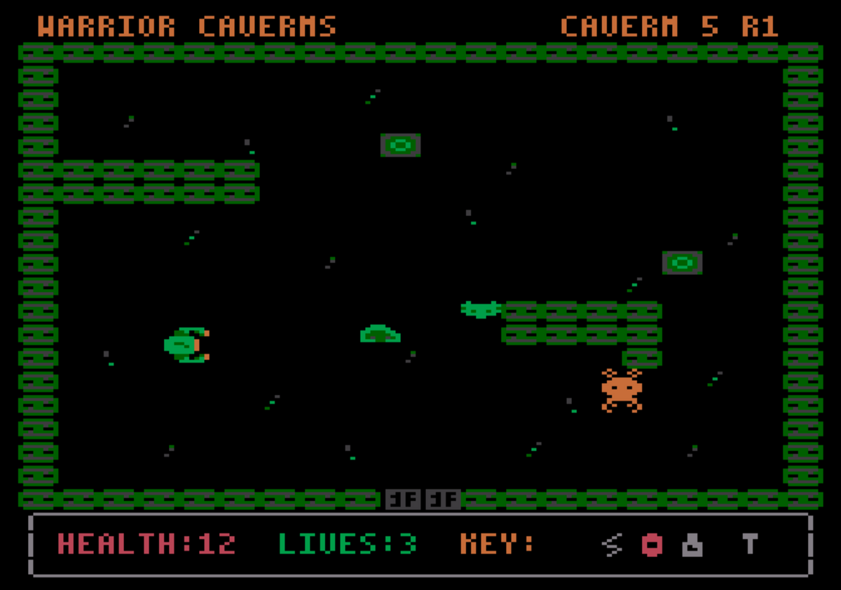 Warrior Caverns – Atari 8-Bit Digital Edition