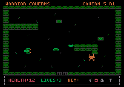 Warrior Caverns – Atari 8-Bit Digital Edition