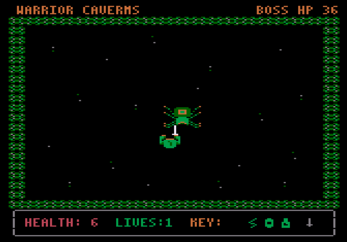 Warrior Caverns – Atari 8-Bit Digital Edition