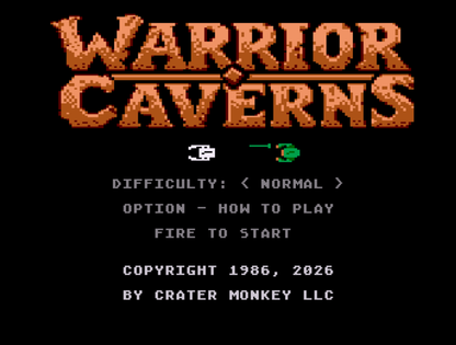 Warrior Caverns – Atari 8-Bit Digital Edition